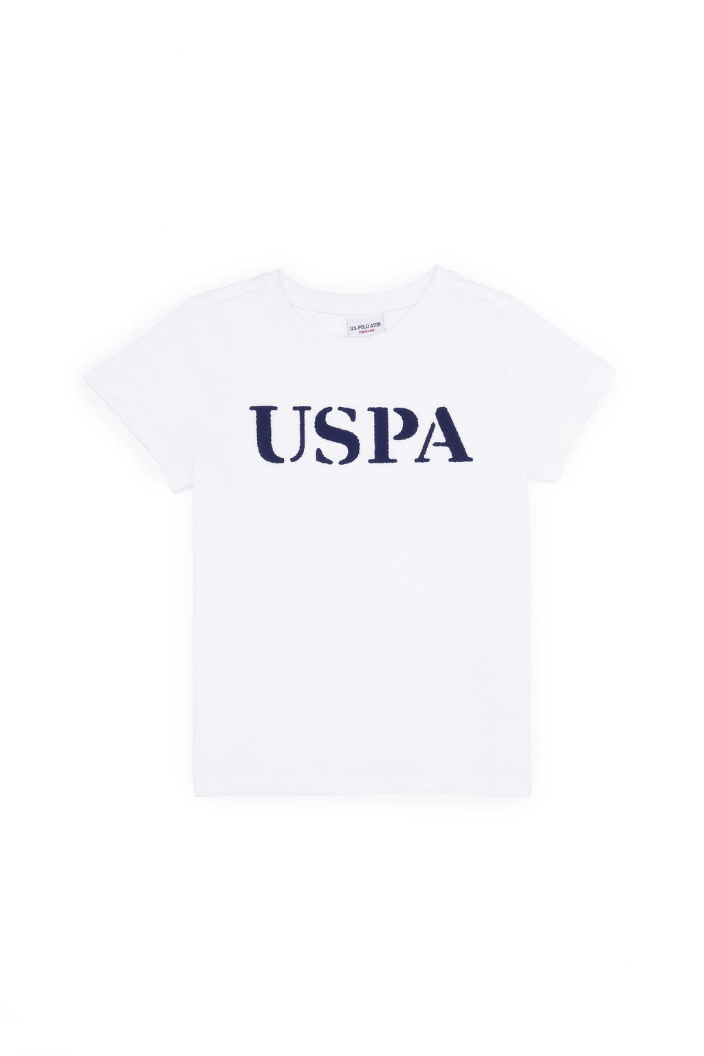 U. S. Polo Assn Детская белая футболка с круглым вырезом