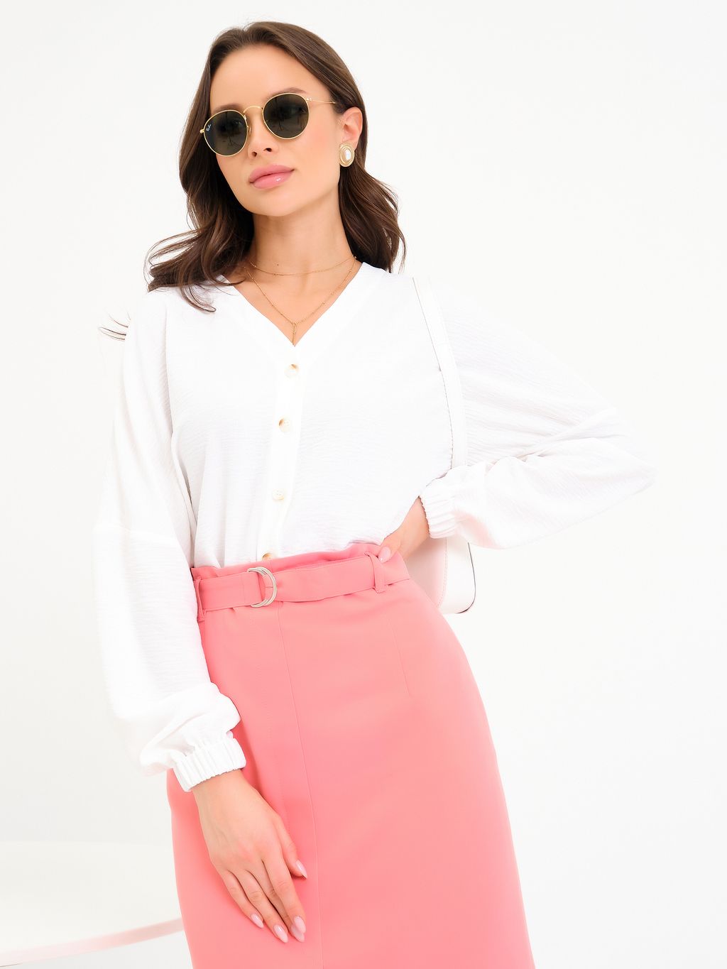 Блуза с рукавом на резинке - Stilla фото 8