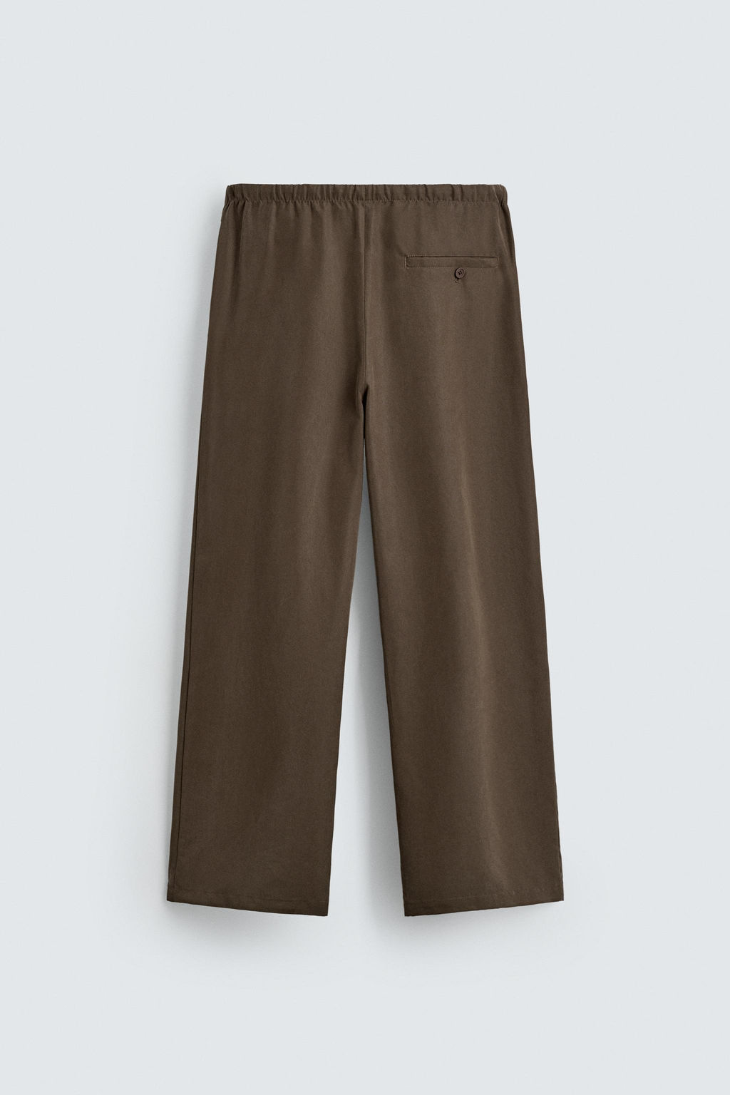 PANTAL?N FLUIDO WIDE FIT / Khaki - Zara фото 8