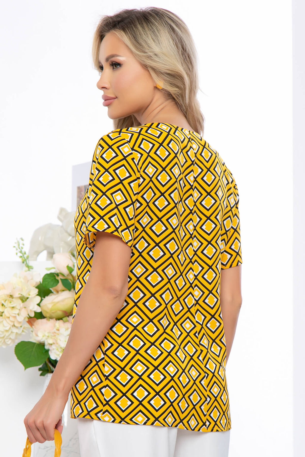 Блуза Нильда (горчица) Б5397 - Lt collection фото 2