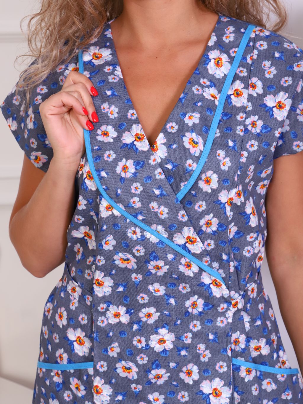 Халат женский из бязи м-7сс (на запах) - Лето-текс фото 7