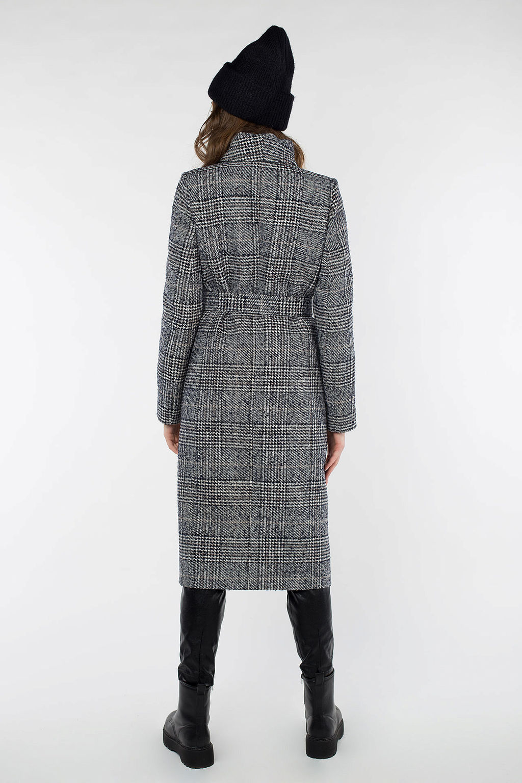 01-09459 Пальто женское демисезонное (пояс) - El podio фото 6