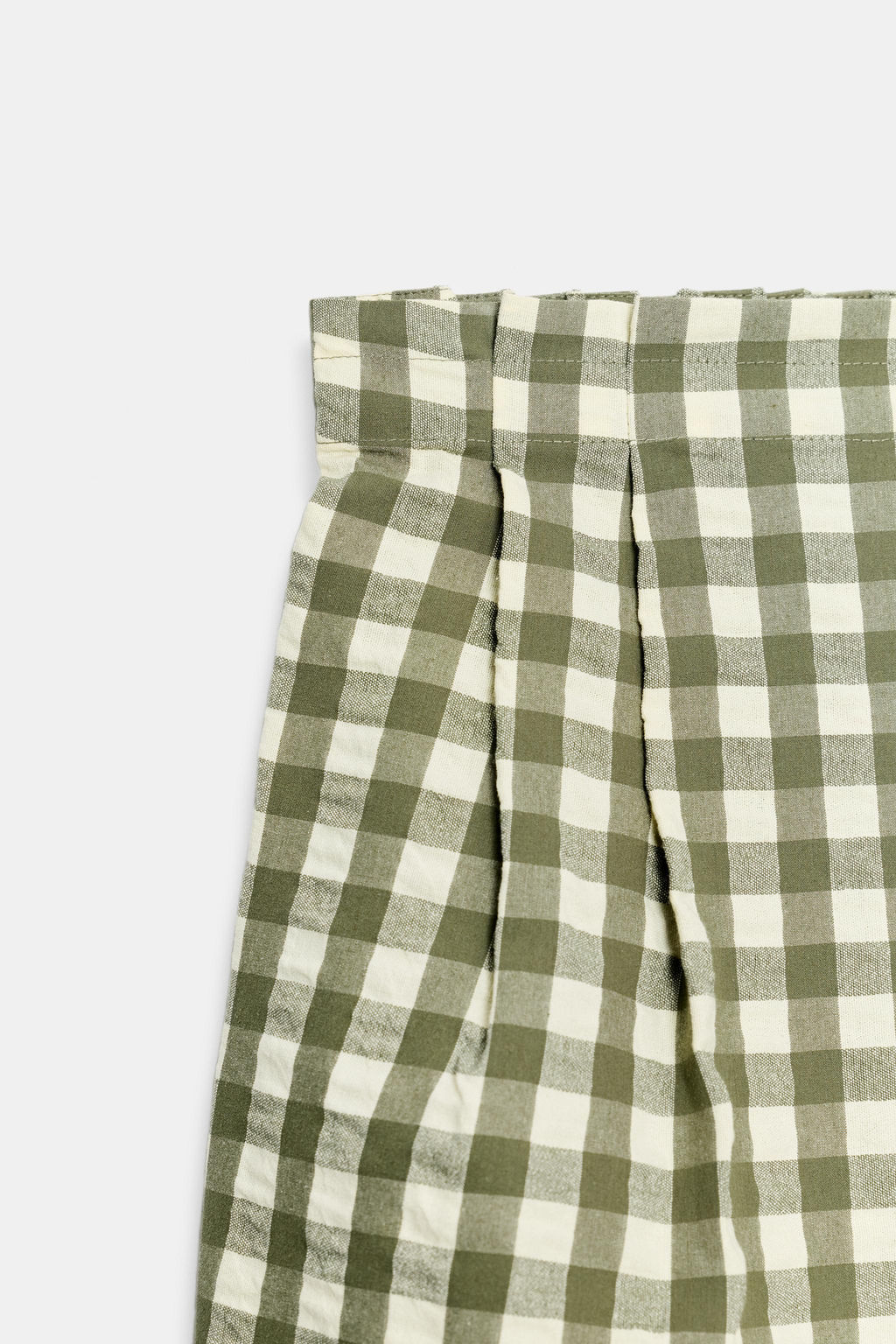 SHORTS CUADRO VICHY / Verde medio - Zara фото 8