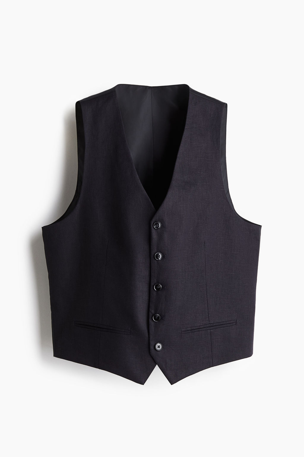 Chaleco de traje en lino Slim Fit - H&m фото 2