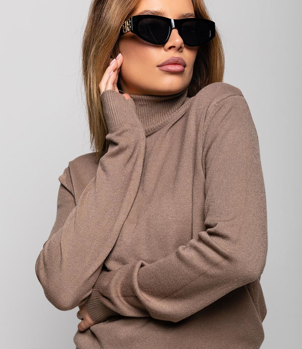 Водолазка #ОКТ06, капучино