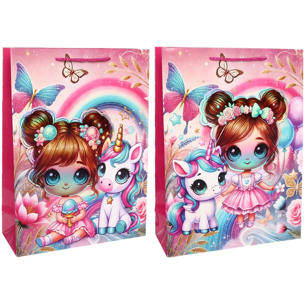 Пакет подарочный "Моя единорожка" 31*42*12 см