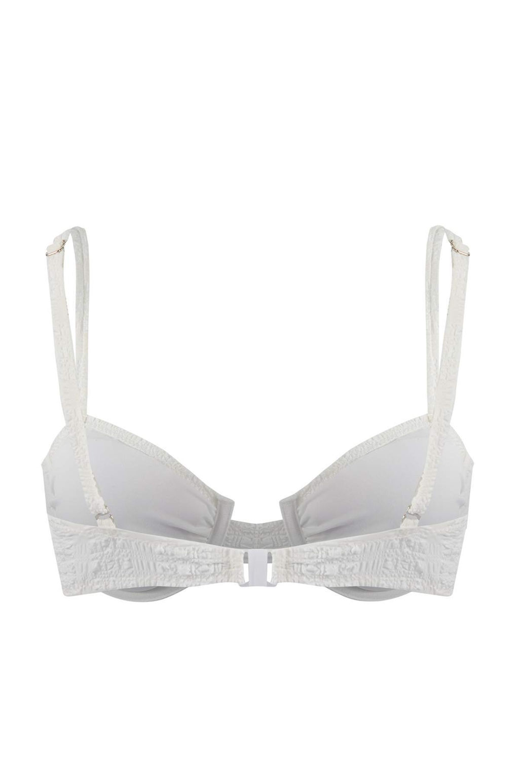 Ekru Potikareli Dokulu Balconette Kapl? Bikini Ustu TBESS22BU0072