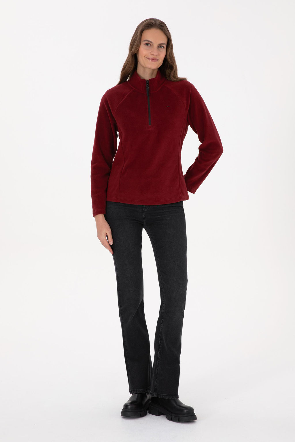 Kad_n Bordo Sweatshirt - U.s. polo assn фото 4