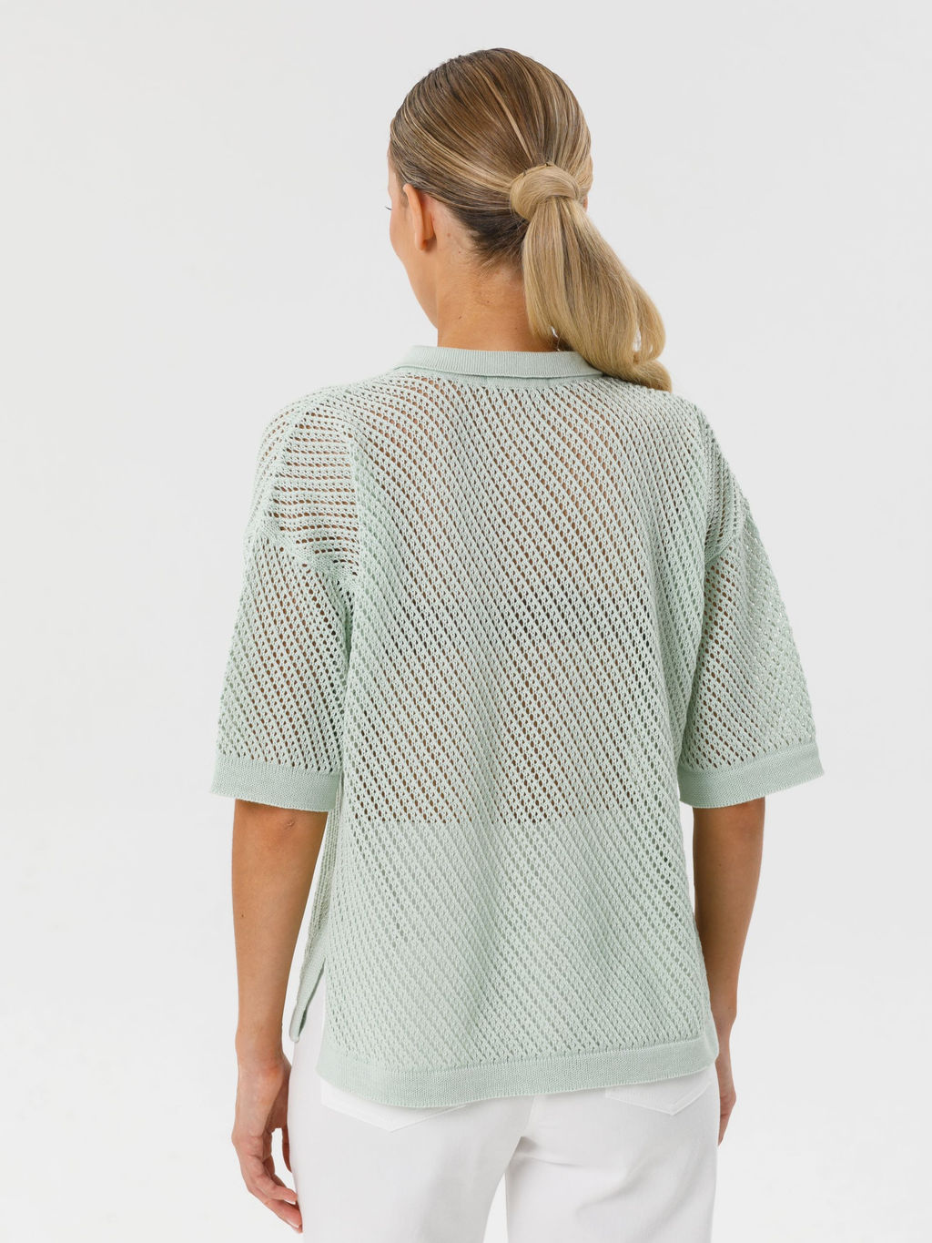 Блузка поло вязаная - Stilla фото 4