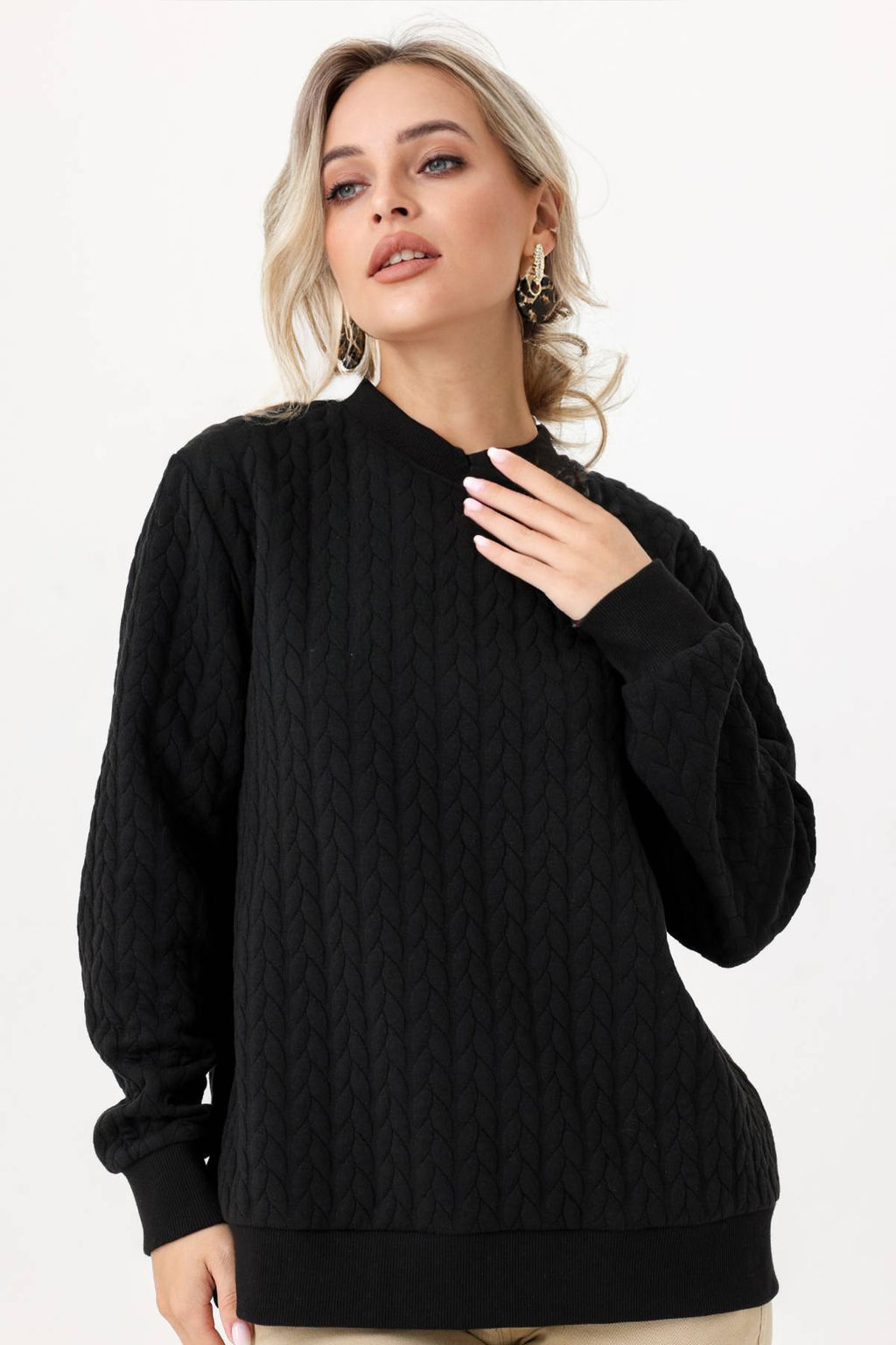 Блузка 4298/02/Черный - Rise фото 4