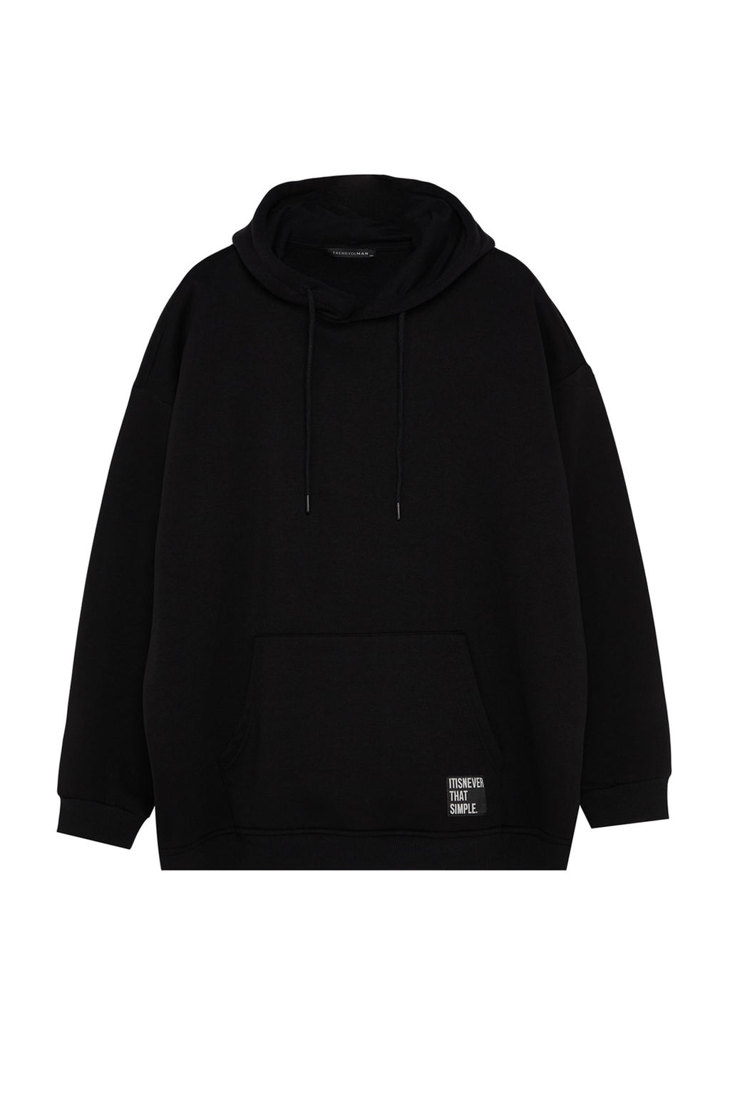 TRENDYOL MAN Antrasit Buyuk Beden Oversize Basic Rahat Kapusonlu Etiketli Ici Polarl? Sweatshirt TMNAW24AO00000 - Trendyolmilla фото 24