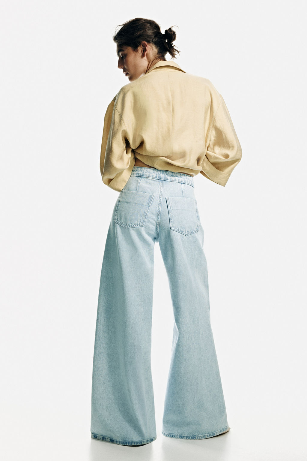 Super Wide High Waist Jeans - H&m фото 4