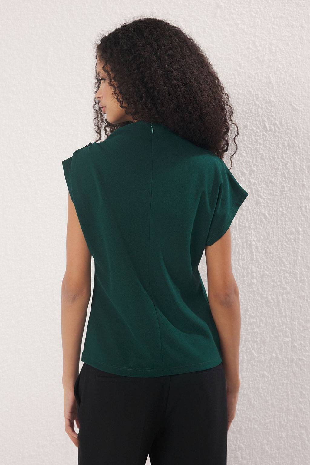 Trendyolmilla Yag Yesil Orme Bluz TWOSS25BZ00044  фото 4