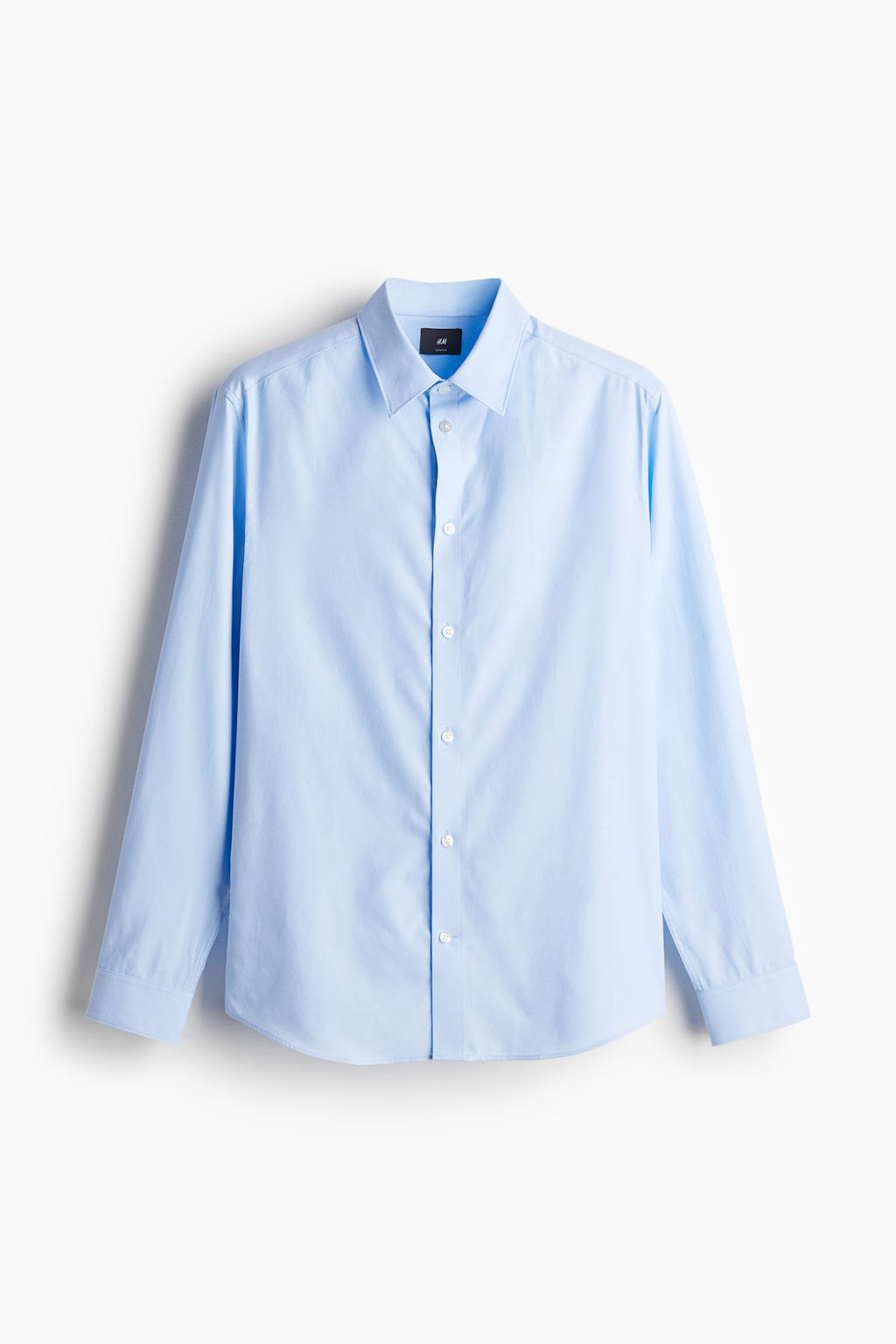 Camisa en algodon pima Slim Fit - H&m фото 6