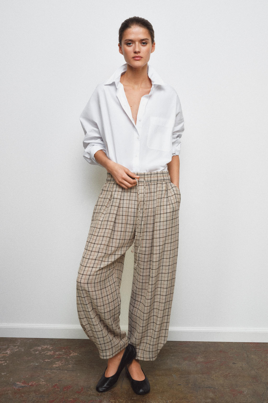 CHECK TROUSERS ZW COLLECTION