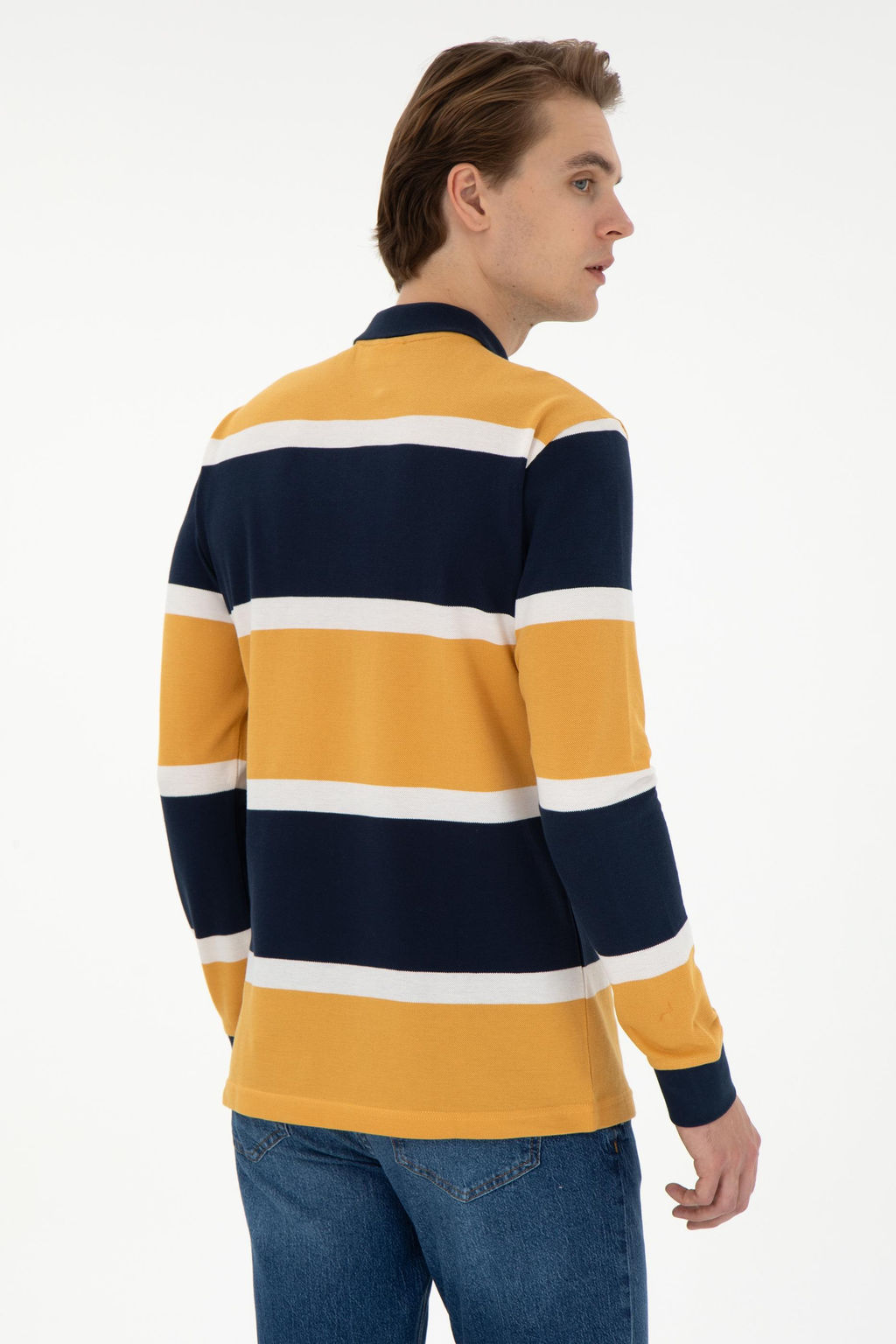 Мужской горчичный свитшот Неожиданная скидка в корзине - U.s. polo assn фото 5