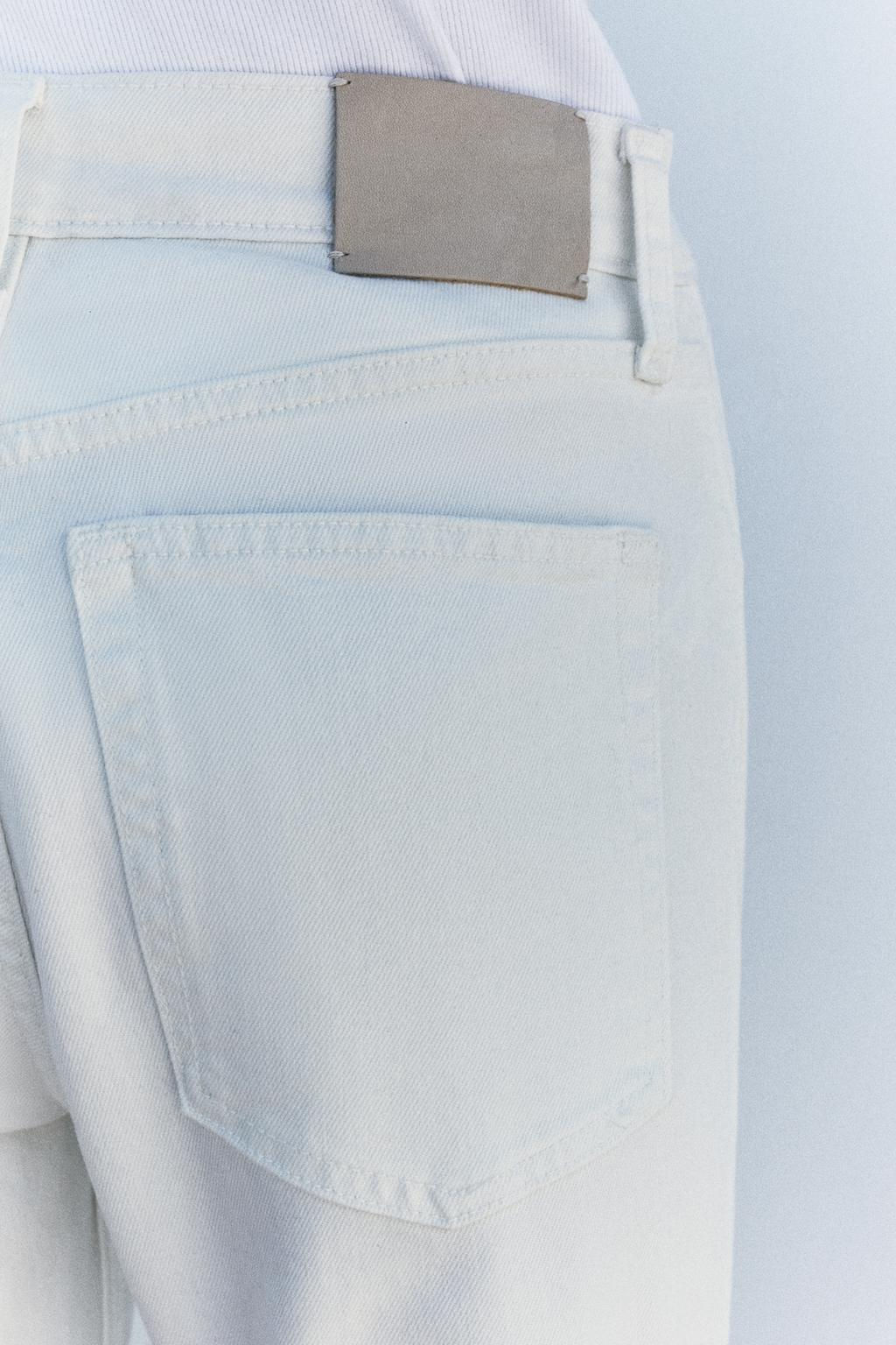 ZW COLLECTION HIGH-WAIST BOOTCUT CROPPED JEANS - Zara фото 26