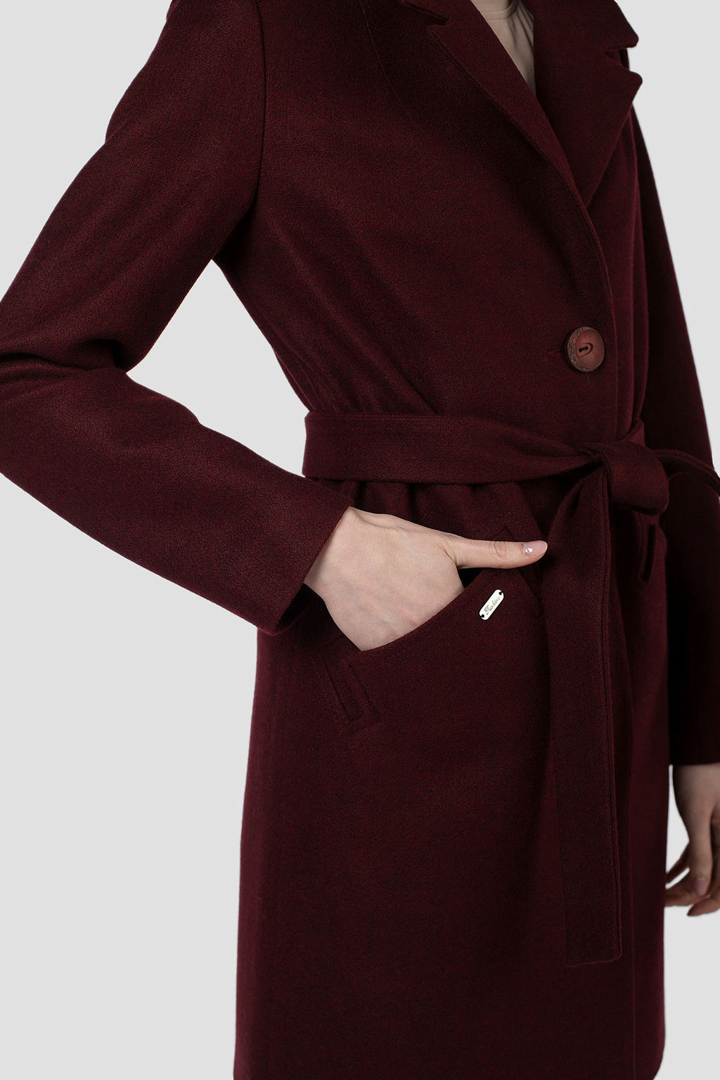 Пальто женское демисезонное (пояс) - El podio фото 7