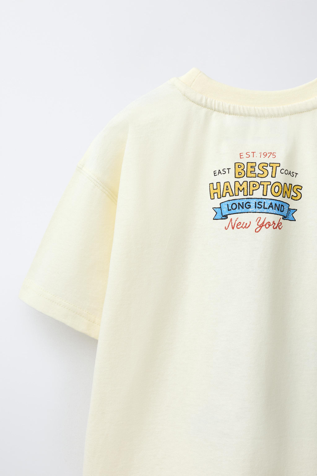 CAMISETA ESTAMPADA MENSAJE / Amarillo pastel - Zara фото 4