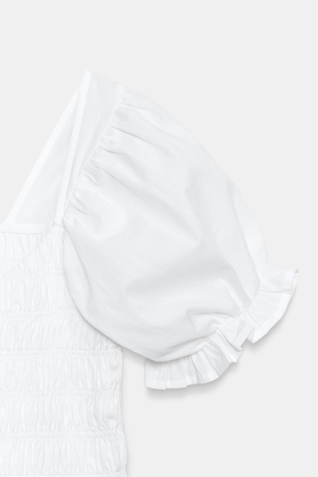 TOP COMBINADO FRUNCES / Blanco