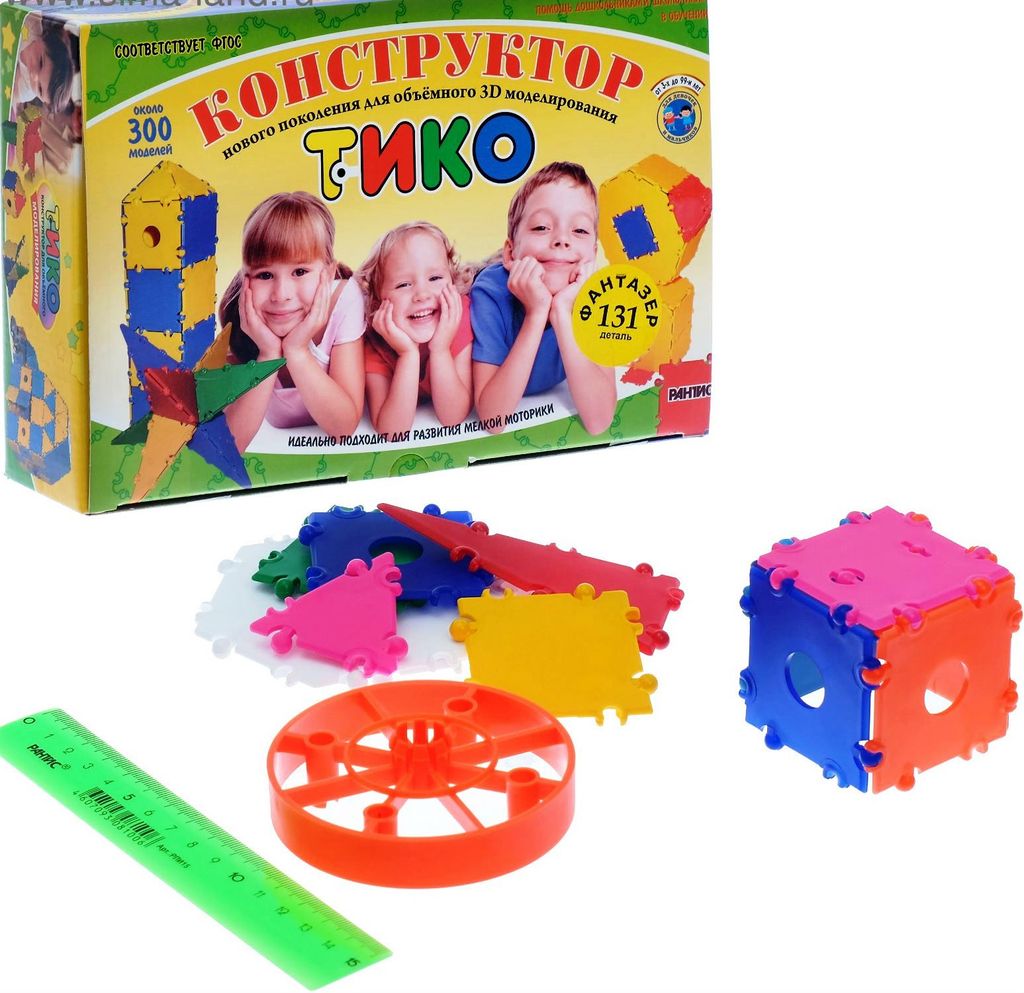 Рантис.Конструктор ТИКО "Фантазер" 131дет. (в контейнере) /6