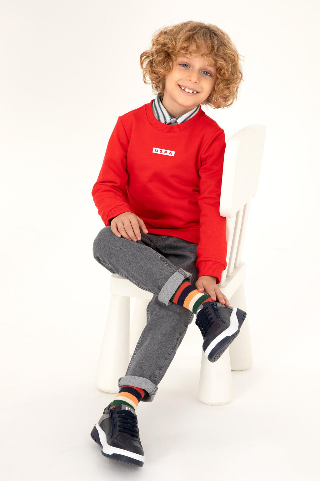 Красная толстовка для мальчика Неожиданная скидка в корзине - U.s. polo assn фото 2