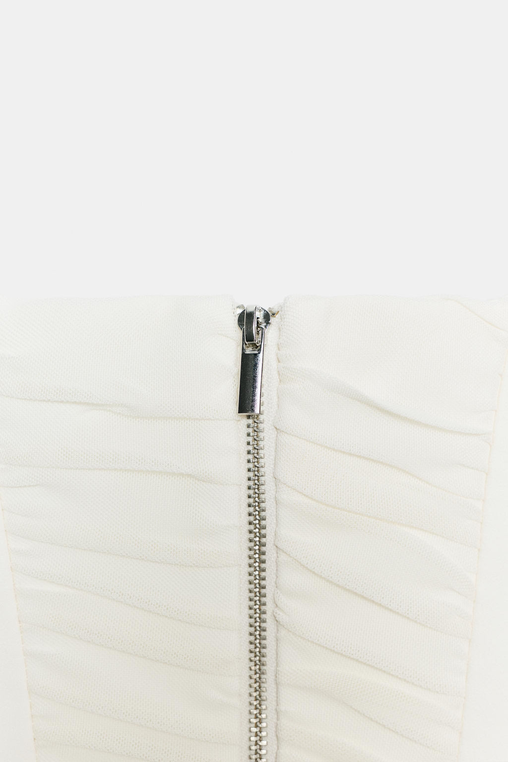 TOP CORSETERO COMBINADO TUL / Blanco roto - Zara фото 7