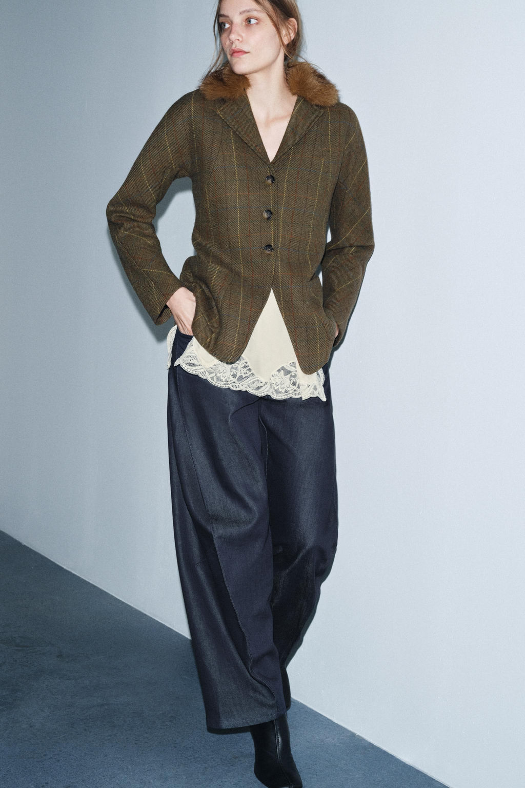 WOOL BLEND BLAZER ZW COLLECTION - Zara фото 6
