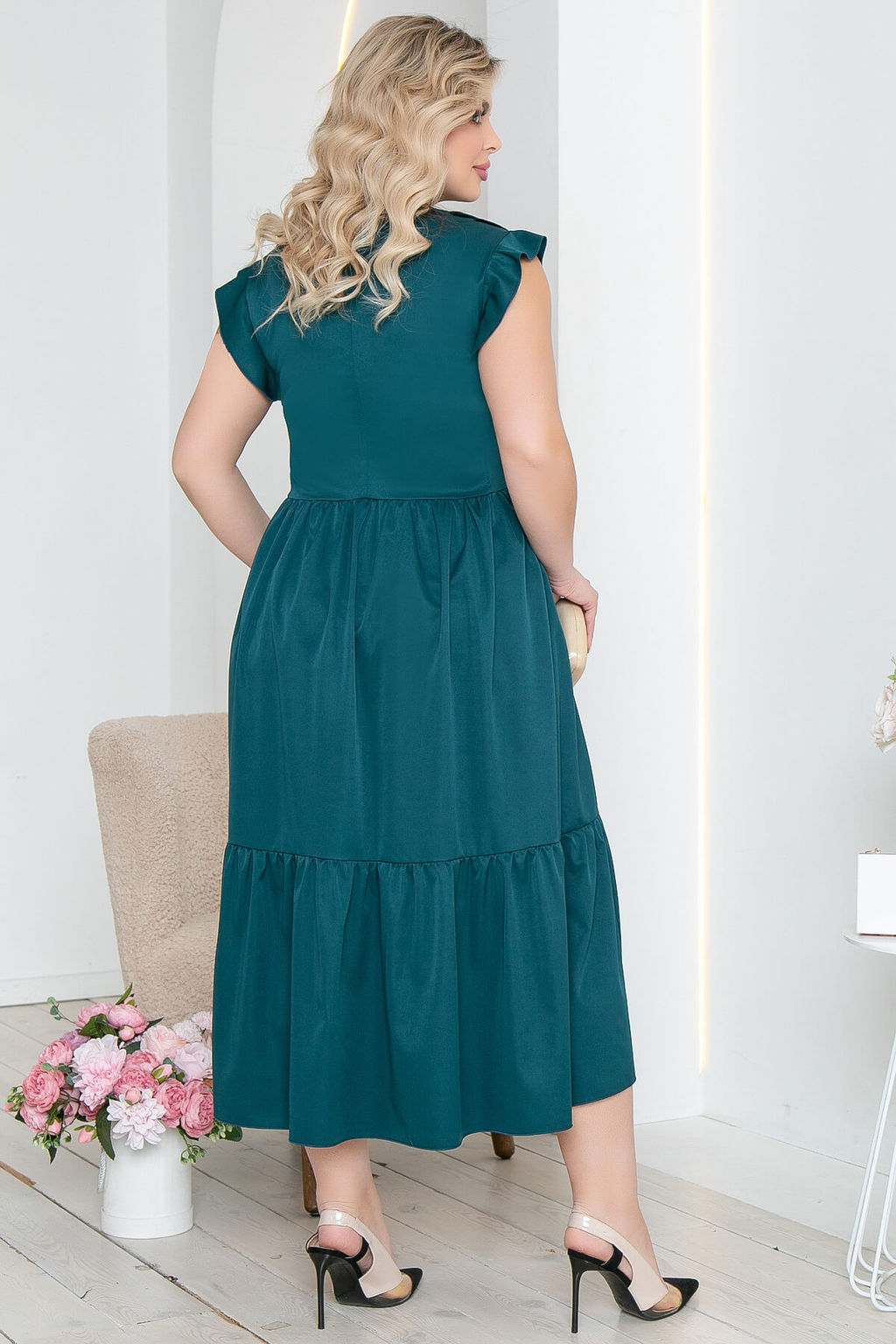 Платье Айза (изумруд) П5423 - Lt collection фото 3