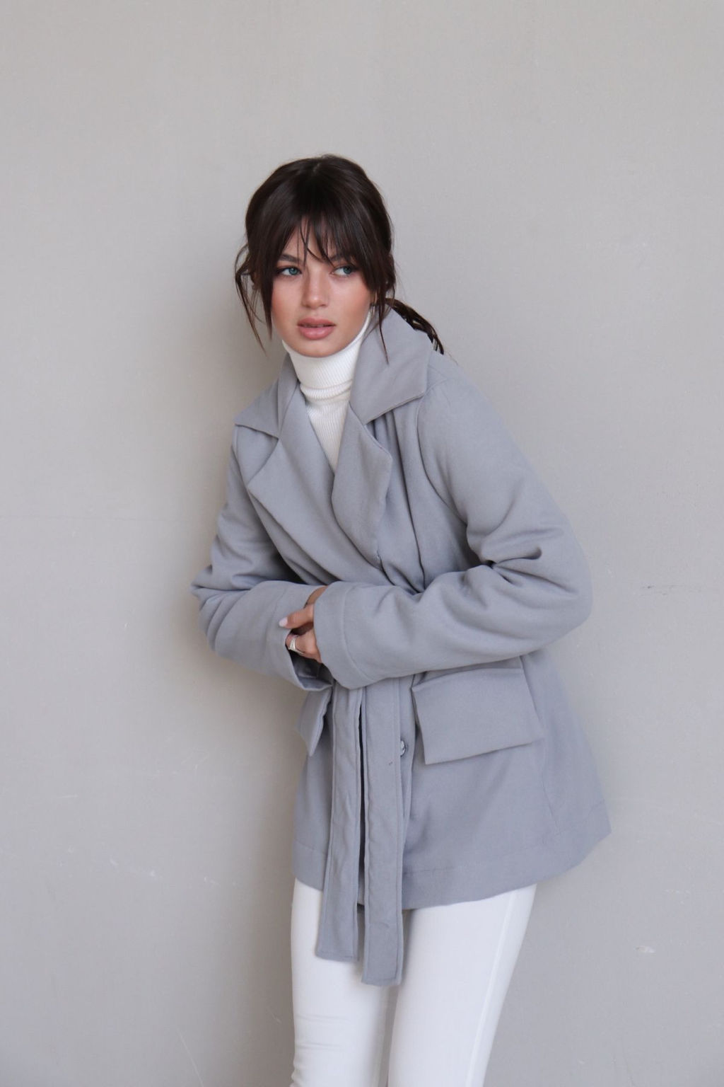 Martichelli Куртка утеплённая светло-серая  фото 13