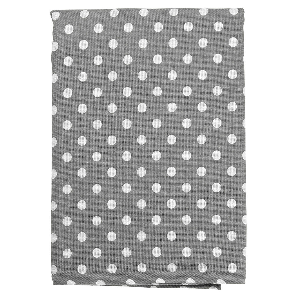 Скатерть 220х145см Горох серый, длина стола до 180см, на 8-10 персон, хлопок Оптима 171г/м2, упаковка классическая 28х41см, Домашняя мода (Россия)  фото 3