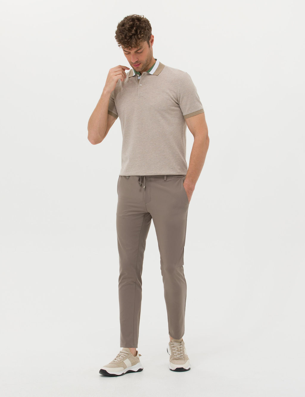 Bej Klasik Jogger Pantolon - Pierre cardin фото 3