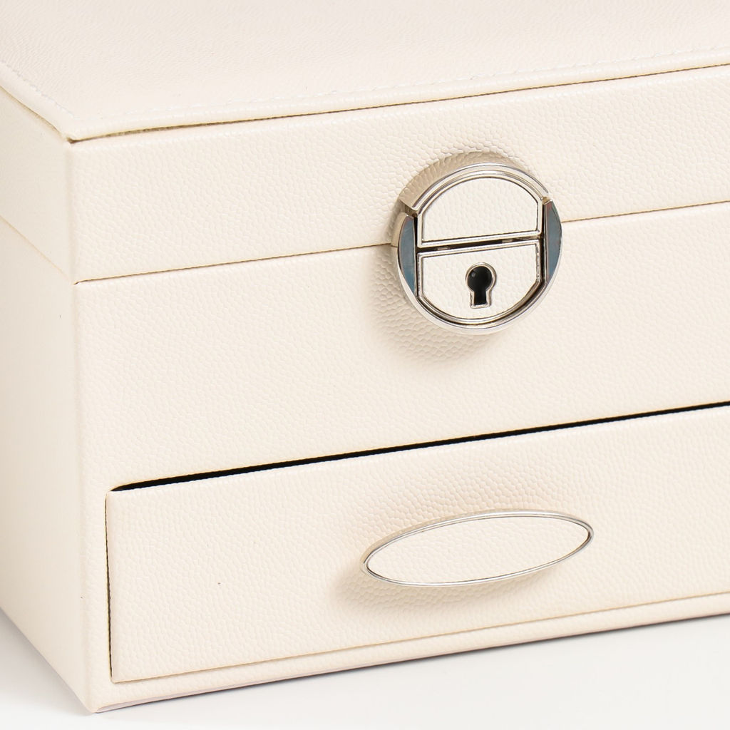 Шкатулка кожзам для украшений Белые облака 16х16х11,8 см - Simaland фото 3