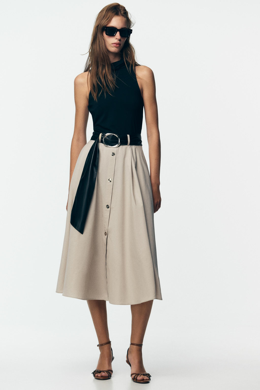 BELTED COMBINATION DRESS - Zara фото 11