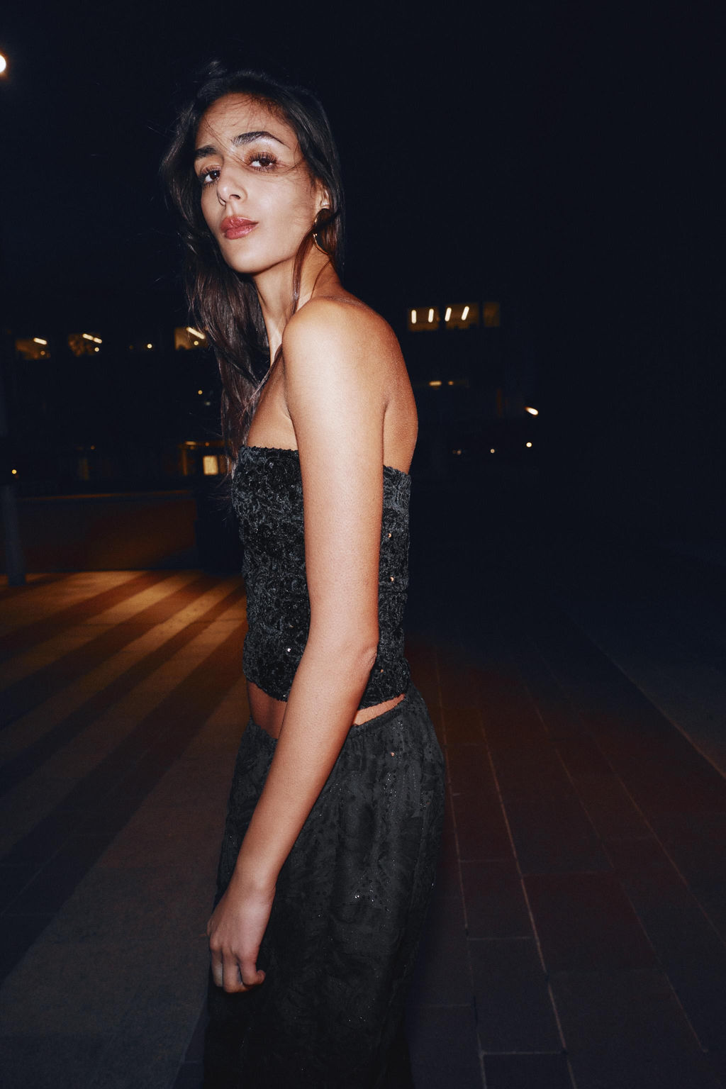 SEQUIN VELVET TOP - Zara фото 3