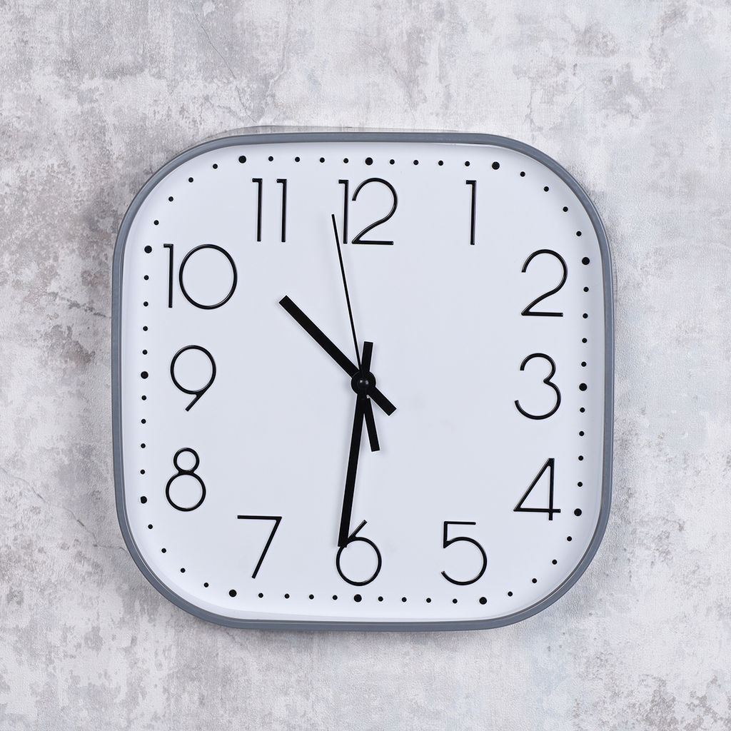 Часы настенные 30 см серые / Y8030T6-2 /уп 20/ - ГалеонТрейд фото 4