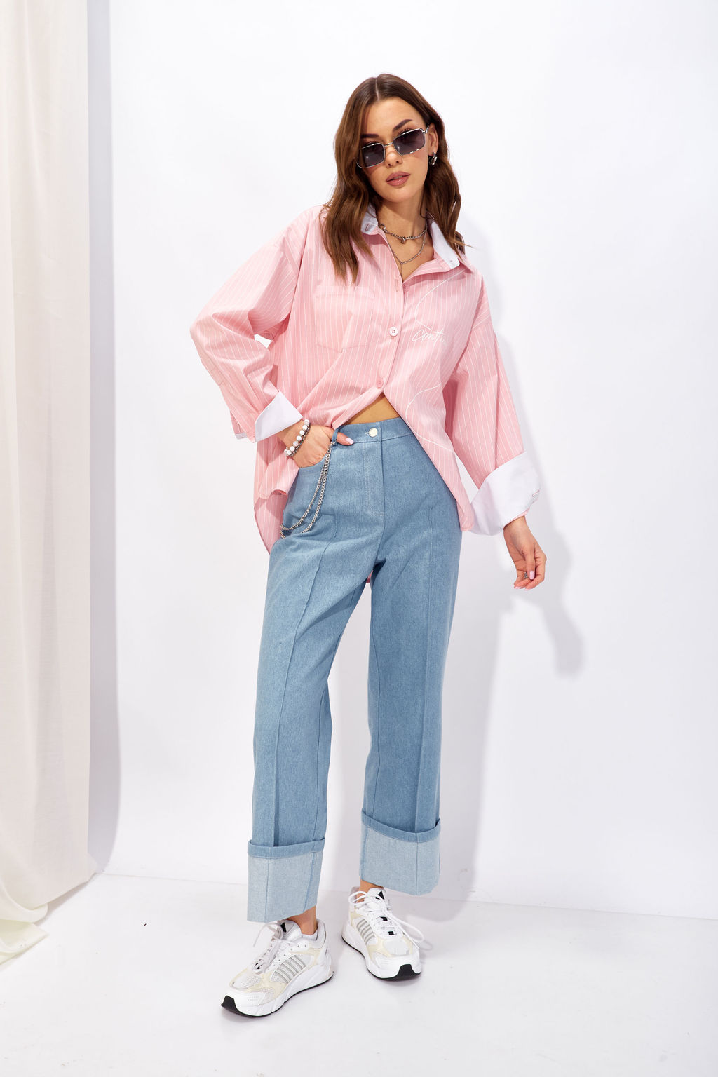 Брюки 4329 (голубой)