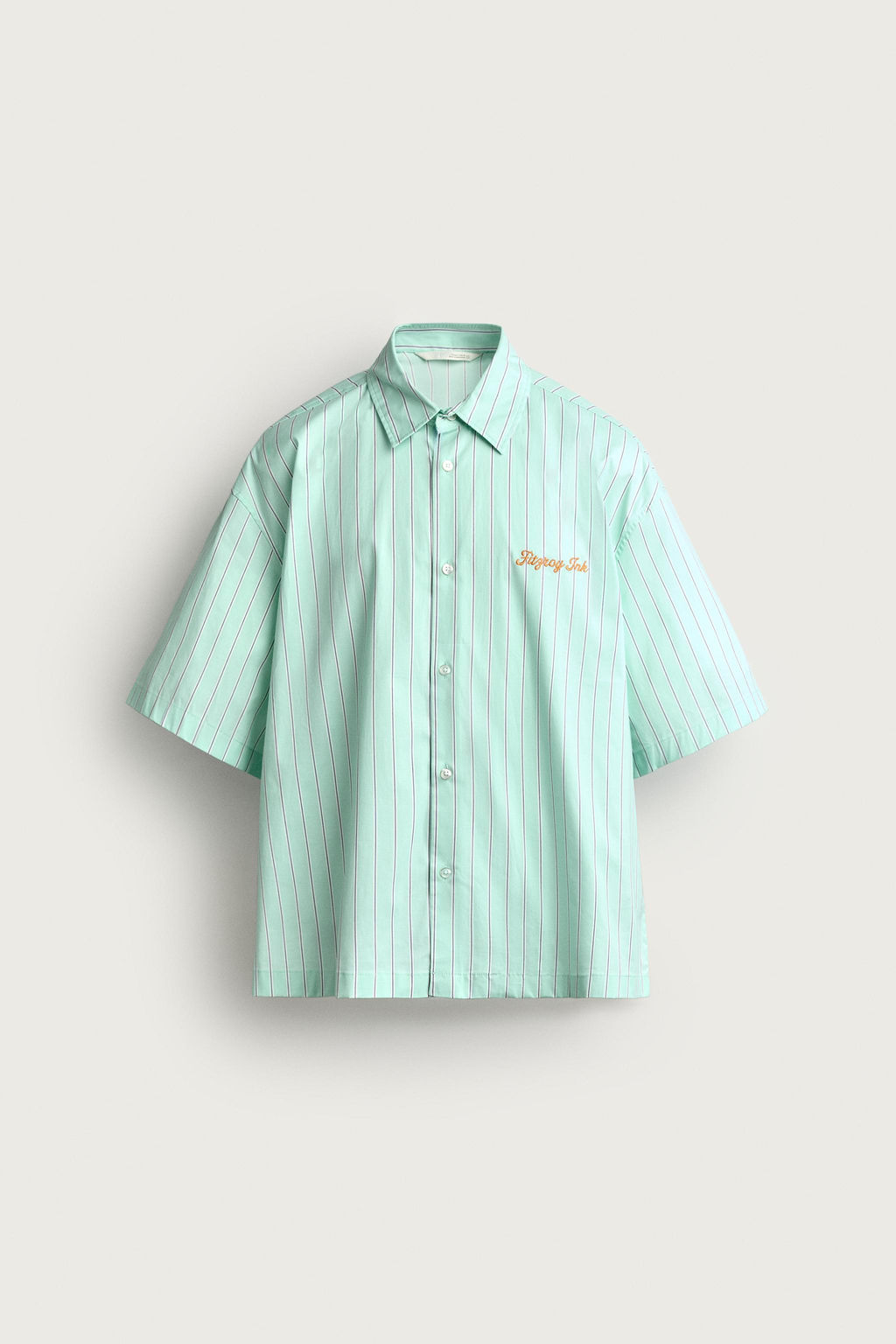 CAMISA BOXY FIT GR?FICOS ESTAMPADOS / Verde - Zara фото 7