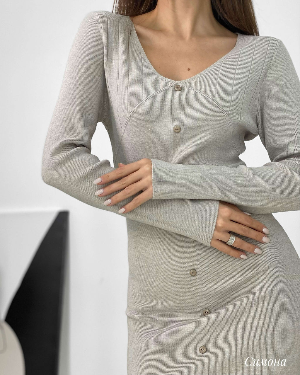 Платье Симона (бежевый) - Nadi bordo фото 6