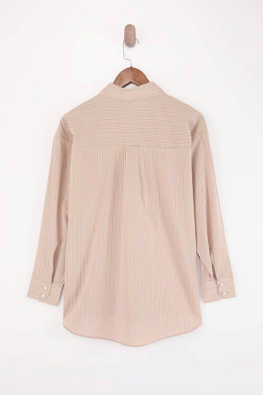 Kahverengi Cizgili Dokuma Gomlek TWOSS26GO00148 - Trendyolmilla фото 7