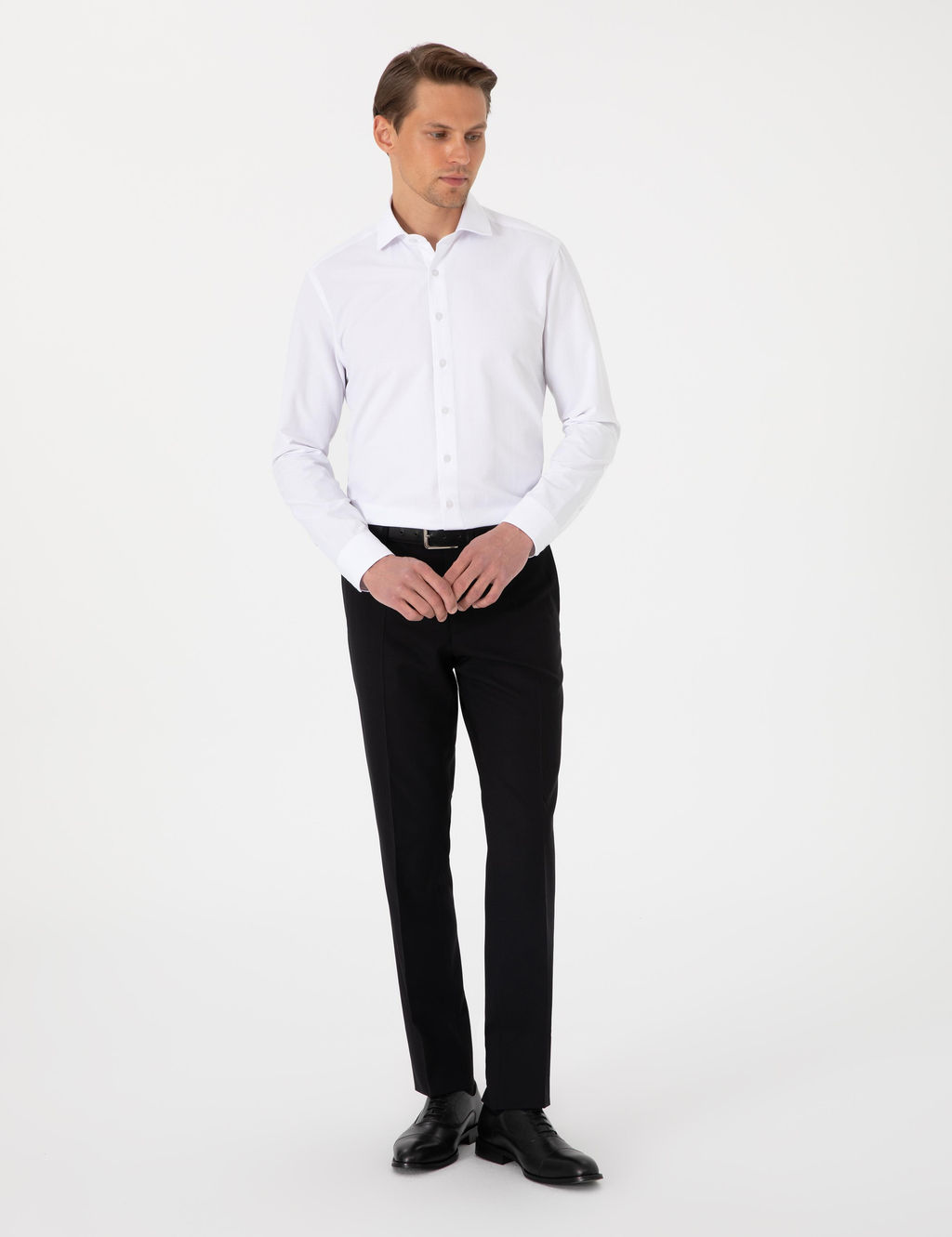 Beyaz Slim Fit Uzun Kollu Arm_rl_ G_mlek - Pierre cardin фото 4