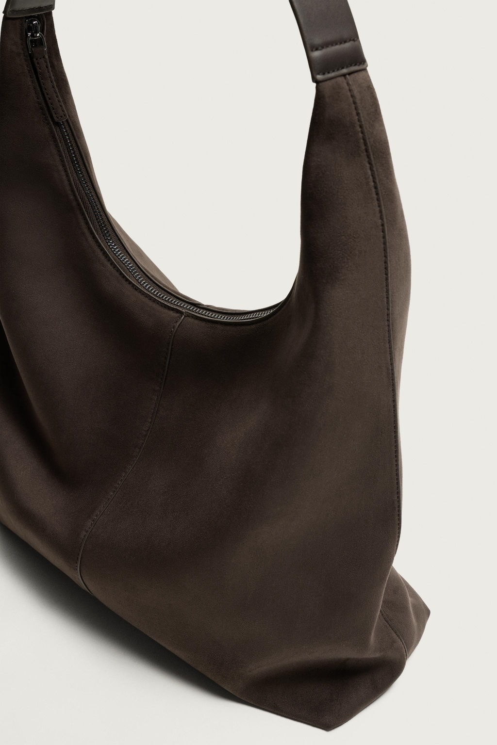 BOLSO SHOPPER LISO / Marr?n - Zara фото 6