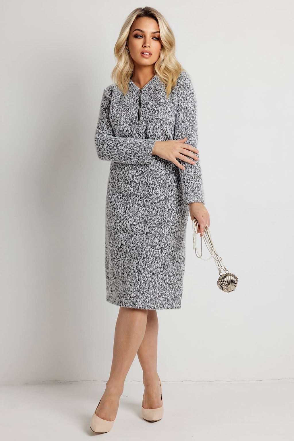 Платье женское 6135/04/Черно-белый - Rise фото 2