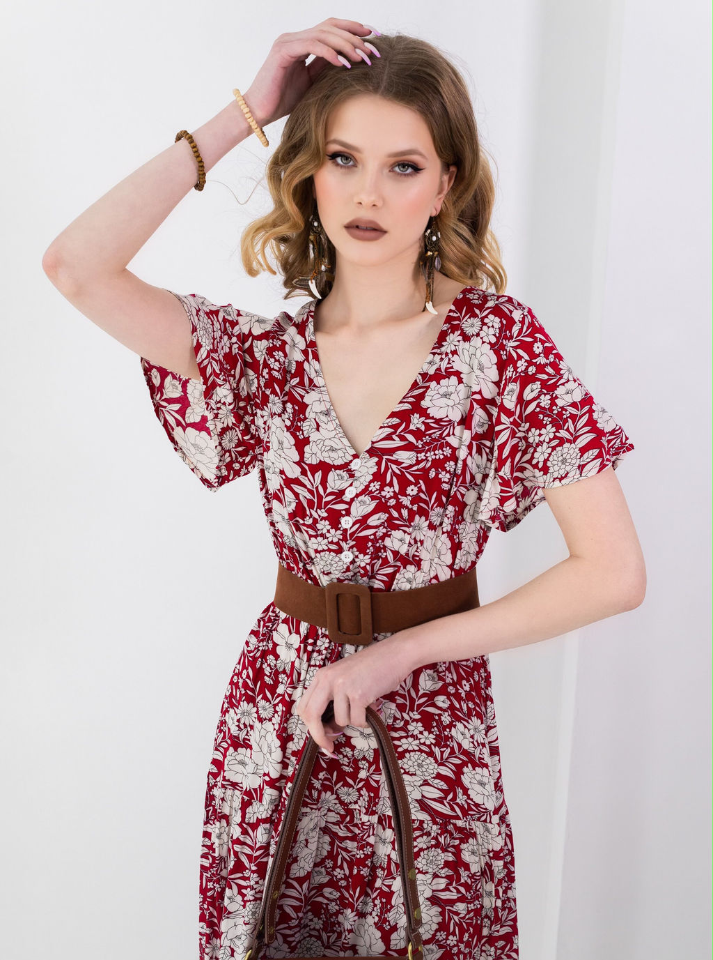 Платье Элиз (красный) - Nadi bordo фото 13