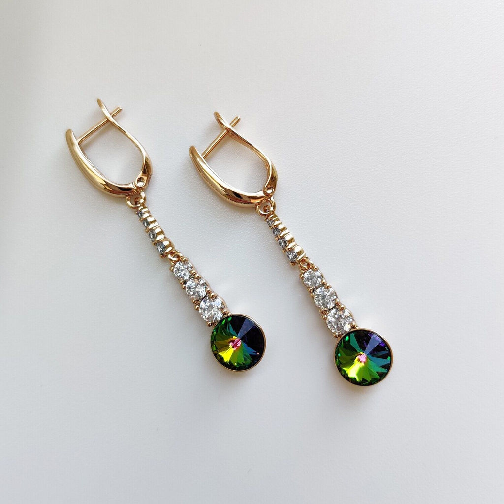 Серьги с кристаллами Swarovski