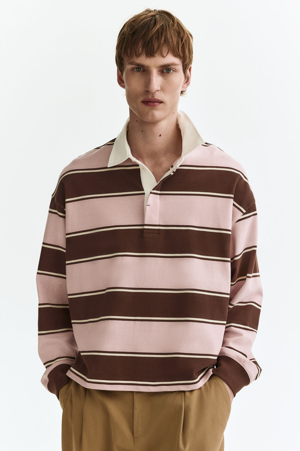 Polo de rugby Loose Fit - H&m фото 3