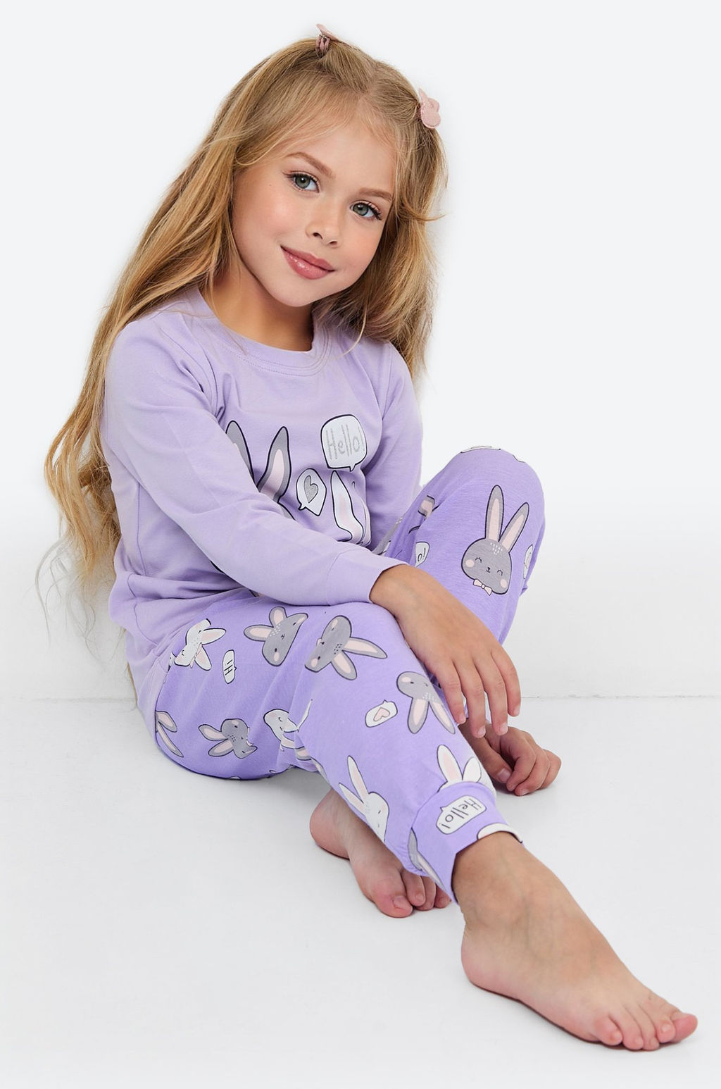 Хлопковая пижама для девочки Bonito  фото 2