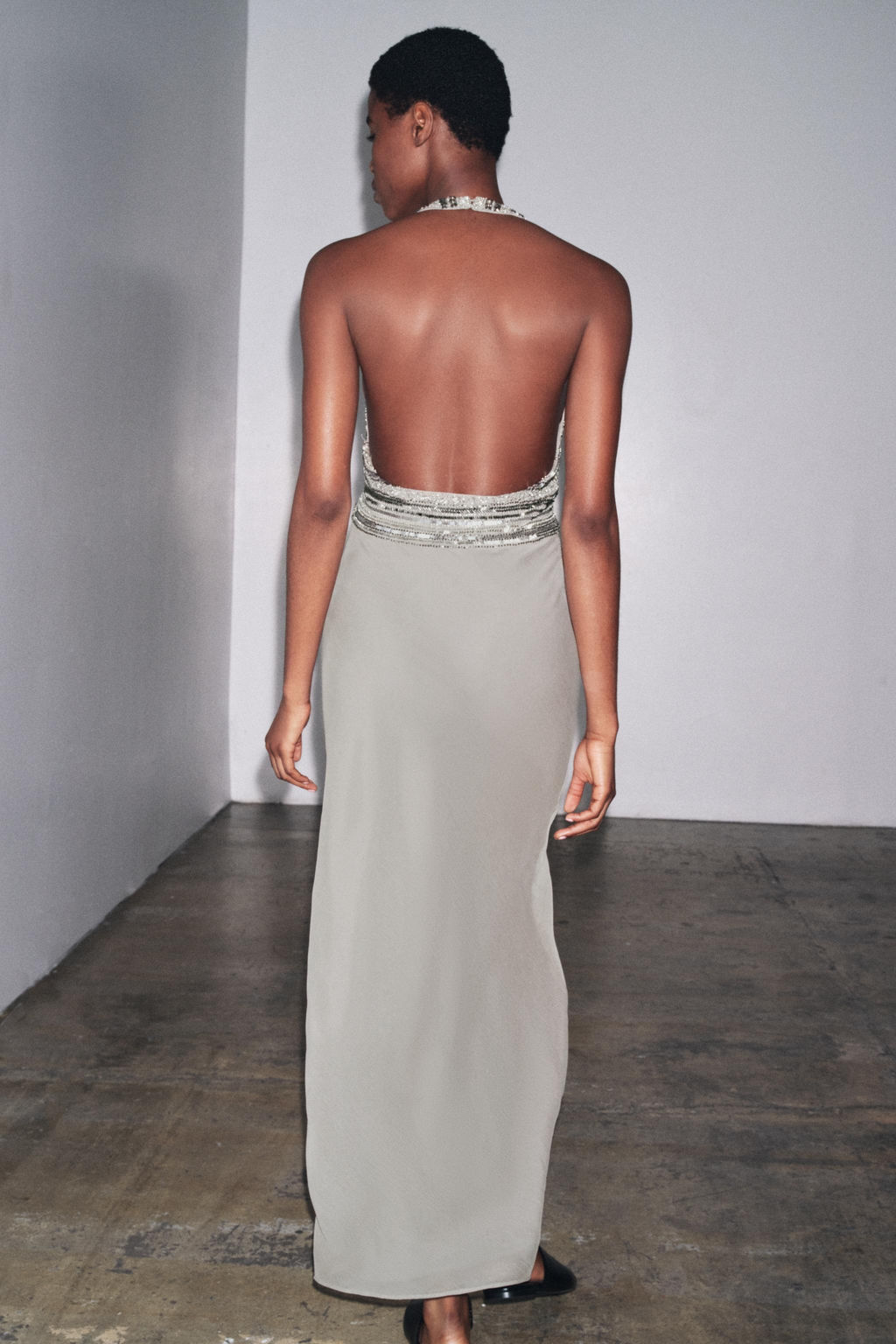 LONG EMBROIDERED DRESS - Zara фото 3