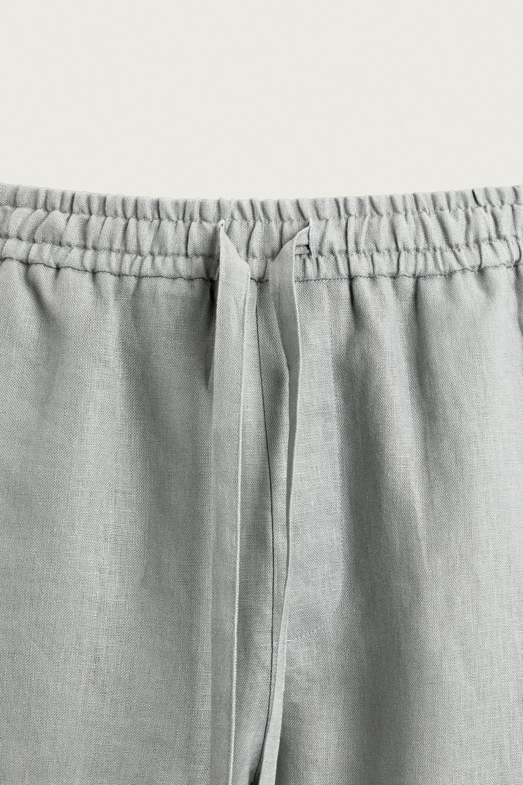 PANTAL?N RELAXED FIT 100% LINO / Gris claro - Zara фото 13