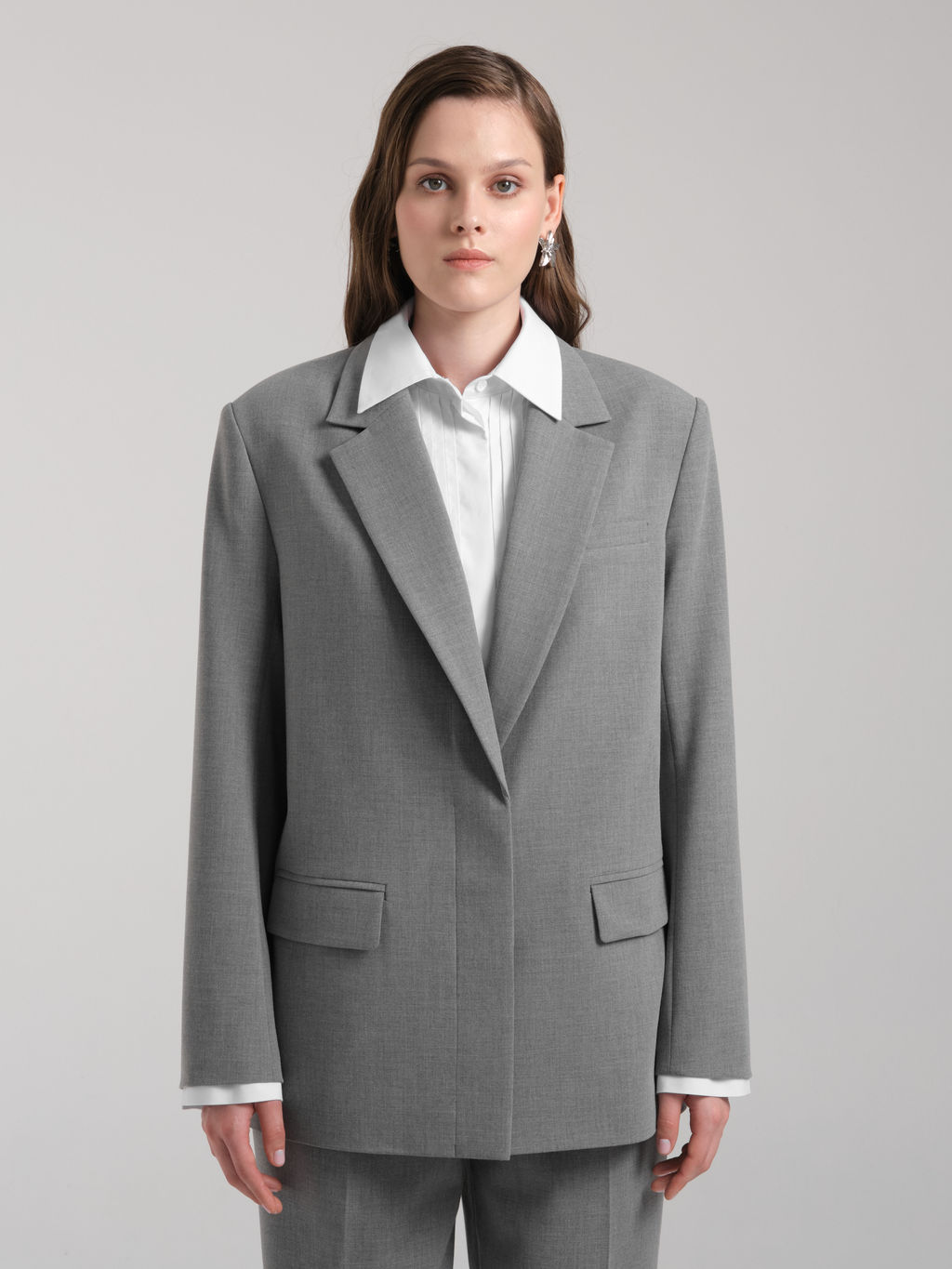 Жакет с эффектом многослойности